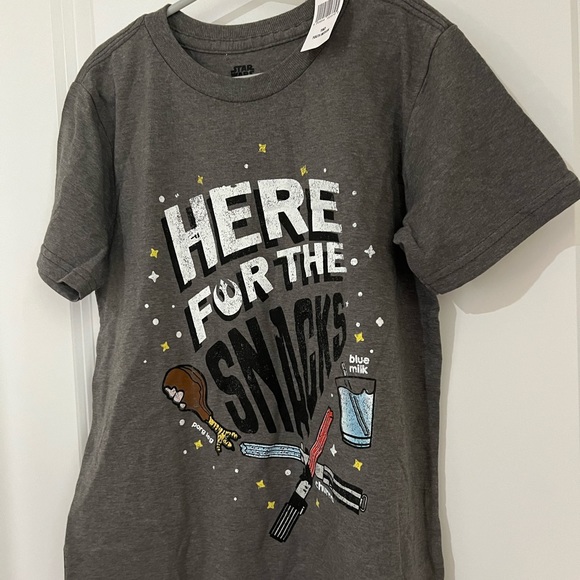 Disney Parks Star Wars Snacks Boys Short Sleeve Tee - Picture 1 of 5